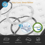 King Mattress 14 Inch Hybrid Mattresses Euro Top Medium Firm for Back & Lumbar Support