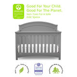 Simmons Kids SlumberTime Emma Convertible Crib N More, Grey