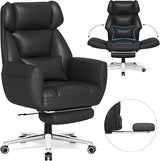 Criss Cross Office Chair with Footrest - Big and Tall Executive Desk Chair