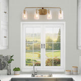 Bathroom Vanity Light, 31'' Gold Bathroom Light Fixtures