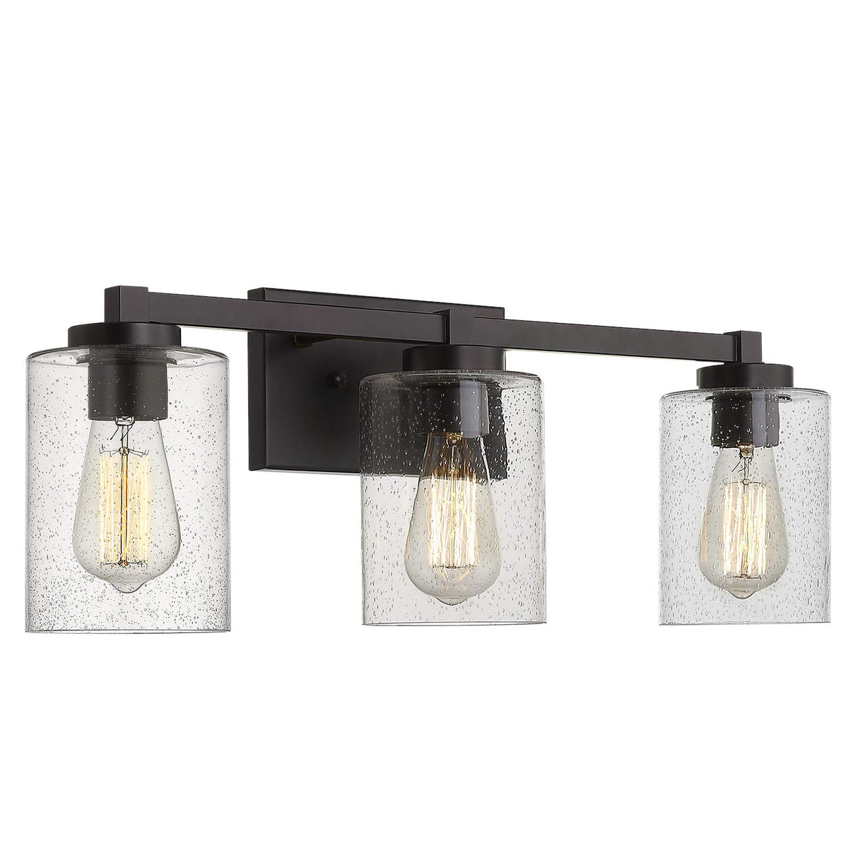 Bathroom Vanity Lights, 3-Light Vintage Wall Sconce Light Fixtures, Oil Rubbed Bronze