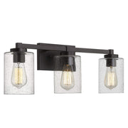 Bathroom Vanity Lights, 3-Light Vintage Wall Sconce Light Fixtures, Oil Rubbed Bronze