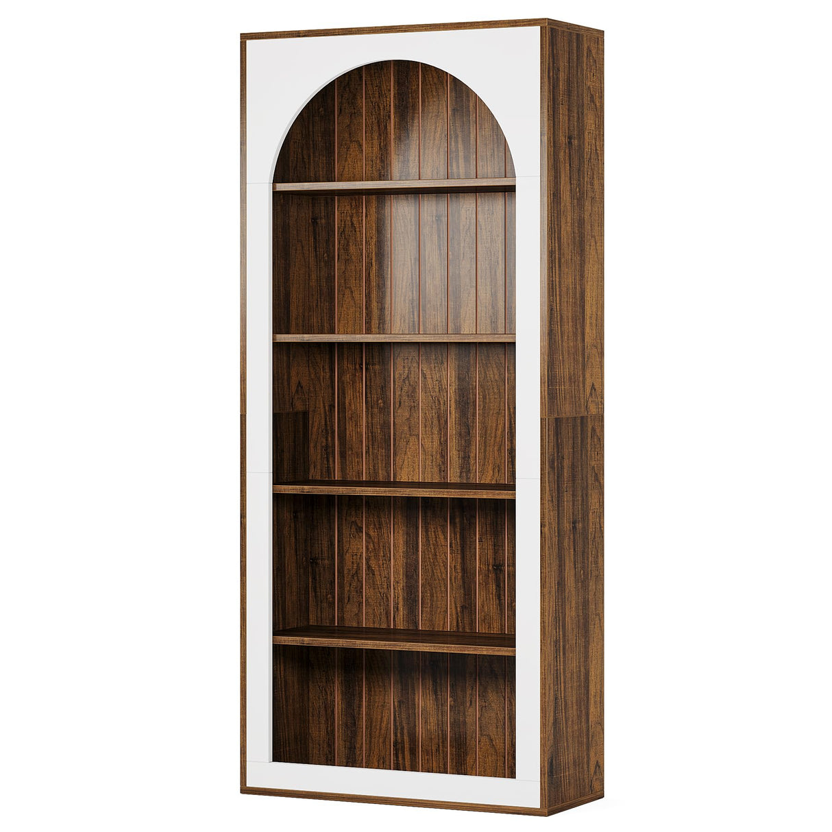 70.9" Tall Bookcase, 5-Tier Bookcases Bookshelves with Storage Shelve