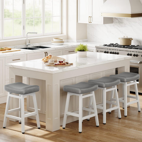 Counter Height Bar Stools Set of 2, 24 Inch Barstools for Kitchen Counter, Kitchen Stools