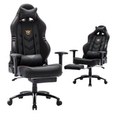 Big and Tall Gaming Chair with Footrest 350lbs, Ergonomic Computer Gamer Chair