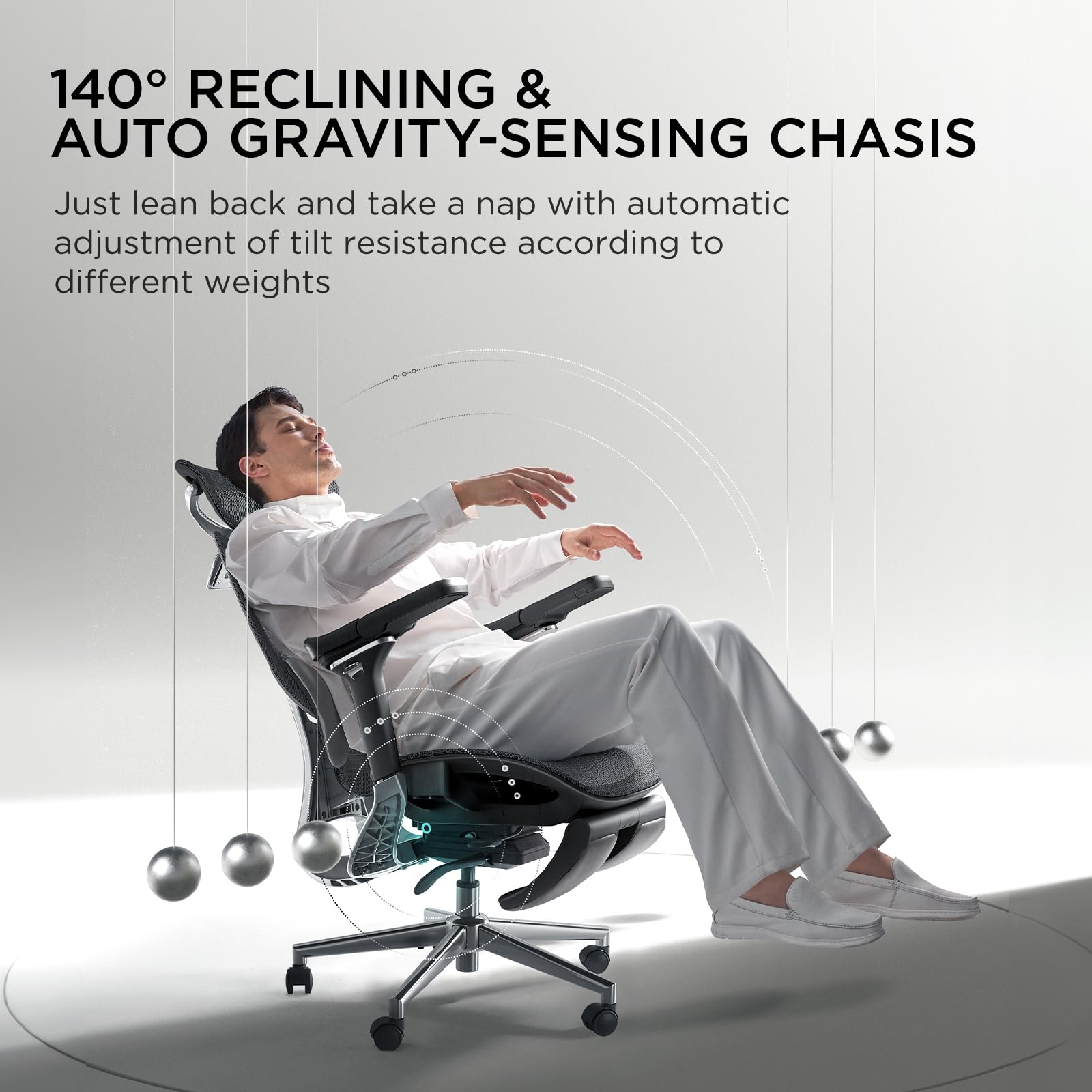 E3 Ergonomic Office Chair, Big and Tall Office Chair - with 3-Zone Dynamic Lumbar
