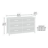 Cannery Bridge 6-Drawer Dresser, Lintel Oak finish