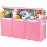 Extra Large Toddler Toy Box Kids Toy Chest, Toy Box for Living Room Area, Collapsible