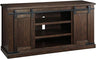 Modern Farmhouse TV Stand Fits TVs up to 58", Sliding Barn Doors