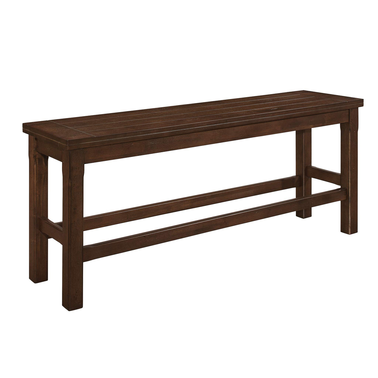 Counter Height Dining Bench Brown