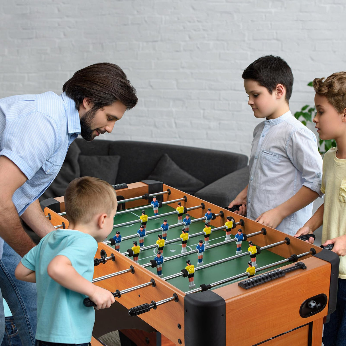 Foosball Table Kids - 4 FT Soccer Game Regulation Competition Full Size Sports