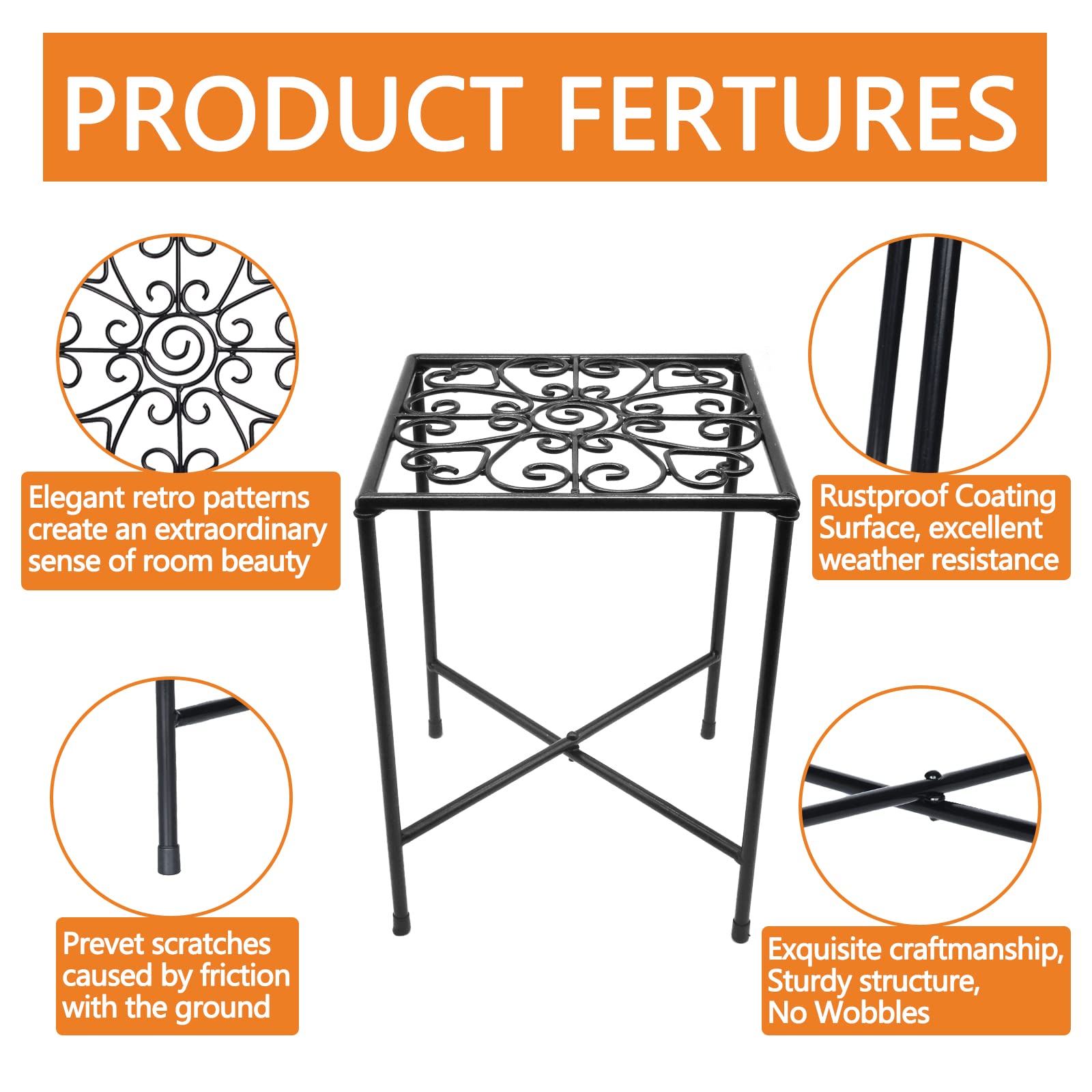 IronBloom Heavy-Duty Indoor & Outdoor Plant Stand