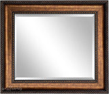 Santino Bathroom Vanity Rectangle Framed Wall Mirror (Gold Brown