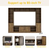 103" Farmhouse Wall Unit TV Stand with Storage for TVs up to 80"