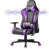 Gaming Chair with Bluetooth Speakers - Ergonomic Office Chair with Lumbar Support
