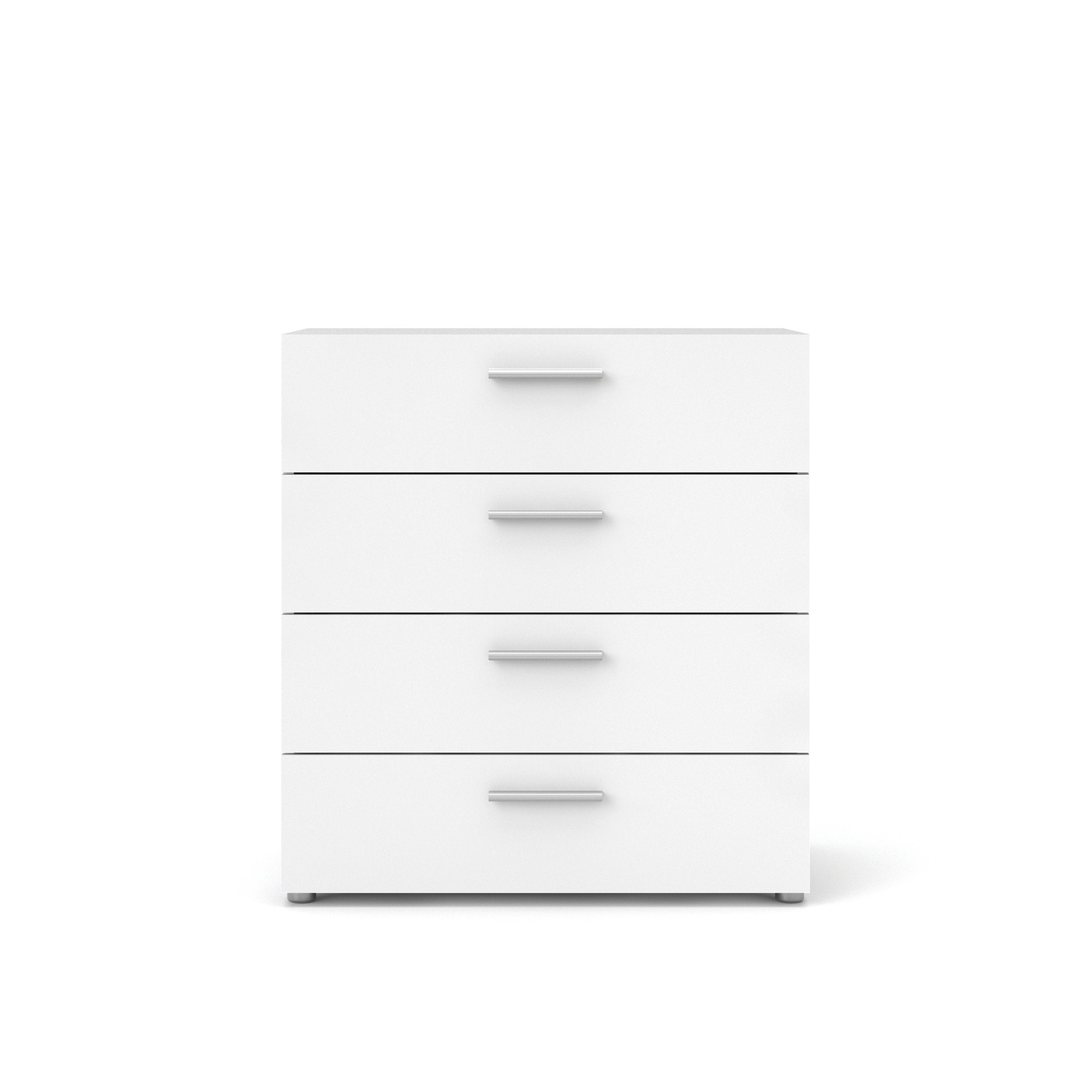 Austin 4 Drawer Chest, White