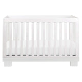 3-in-1 Convertible Crib with Toddler Bed Conversion Kit in White