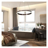 ModernChandelier, Chandelier Led Chandelier Modern Round Sdimming Lights Creativity Restaurant