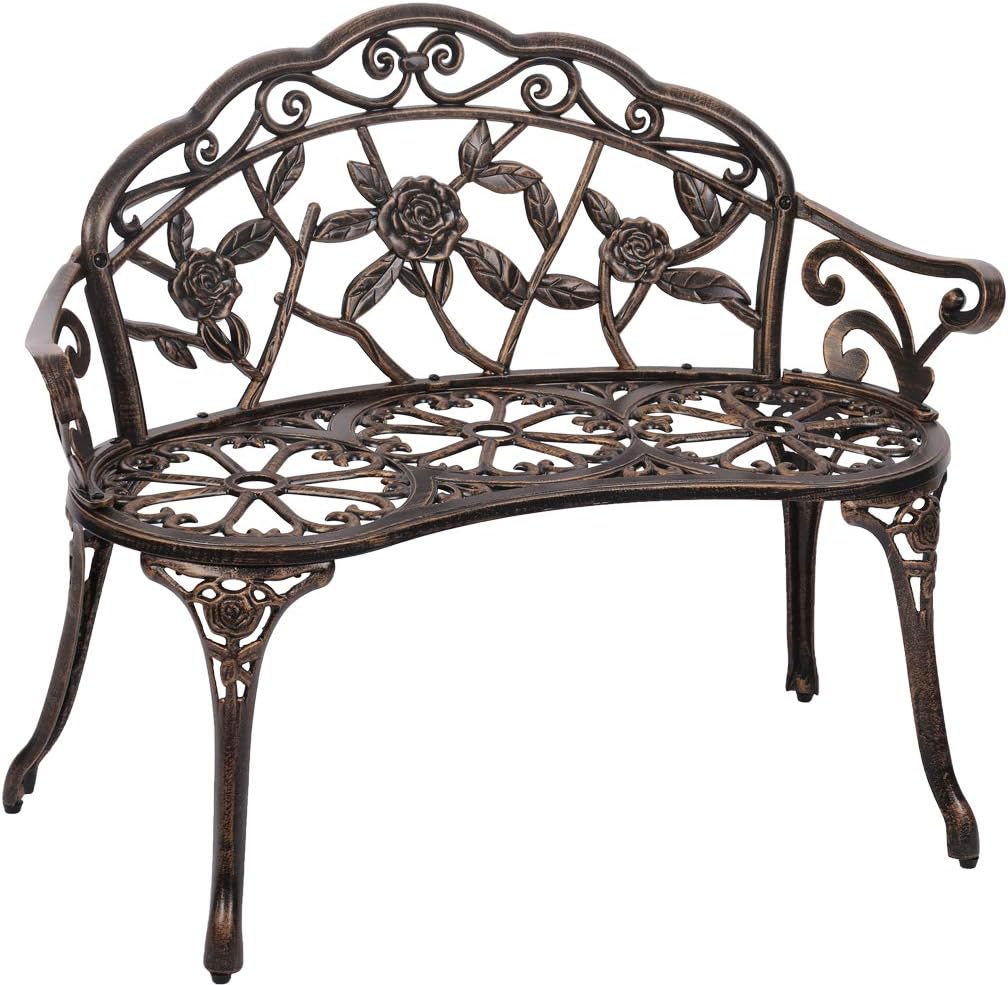 Eden Outdoor Garden Bench – Black