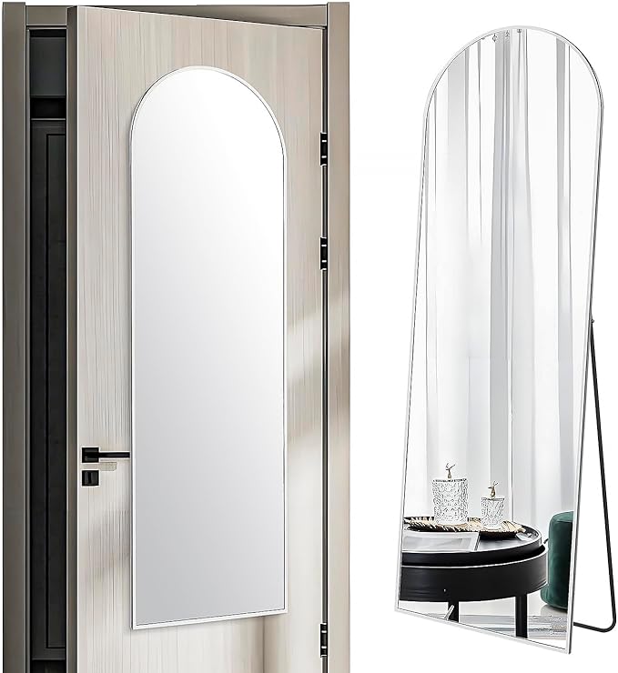 57x20 Door Hanging Full Length Mirror, Floor (Height 5.7ft just Body in1.3ft) or Wall