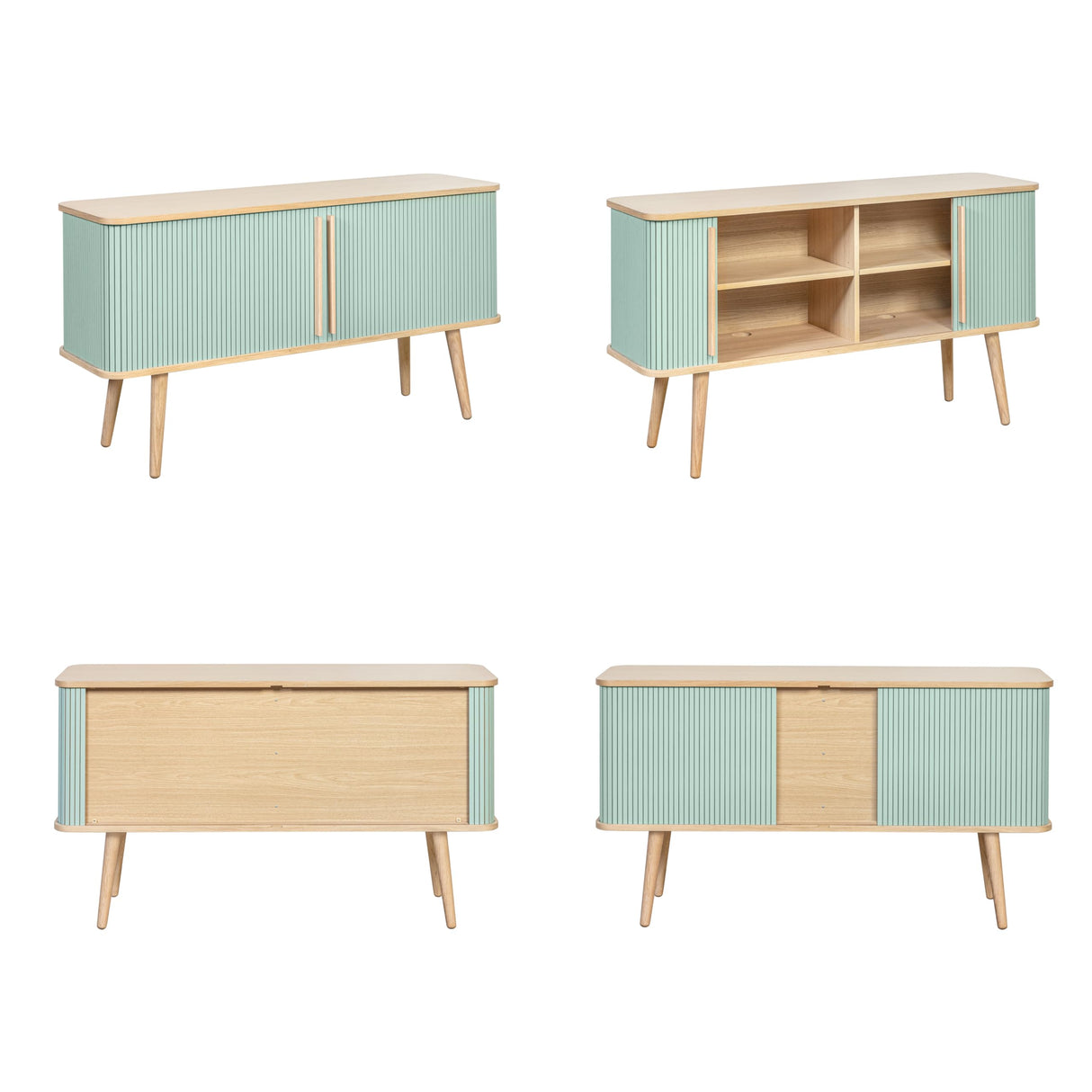 Accent Cabinet with Doors and Shelves - Decorative Storage Cabinet