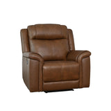 Abbyson Living Giles Leather Manual Recliner, Brown