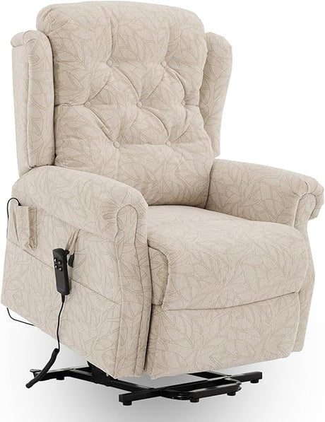 9199 Elegant Lay Flat Lift Chair for Elderly Recliner with Dual Motors Power Lift Recliner