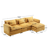 112" Oversized Sectional Sofa Cloud Couch for Living Room