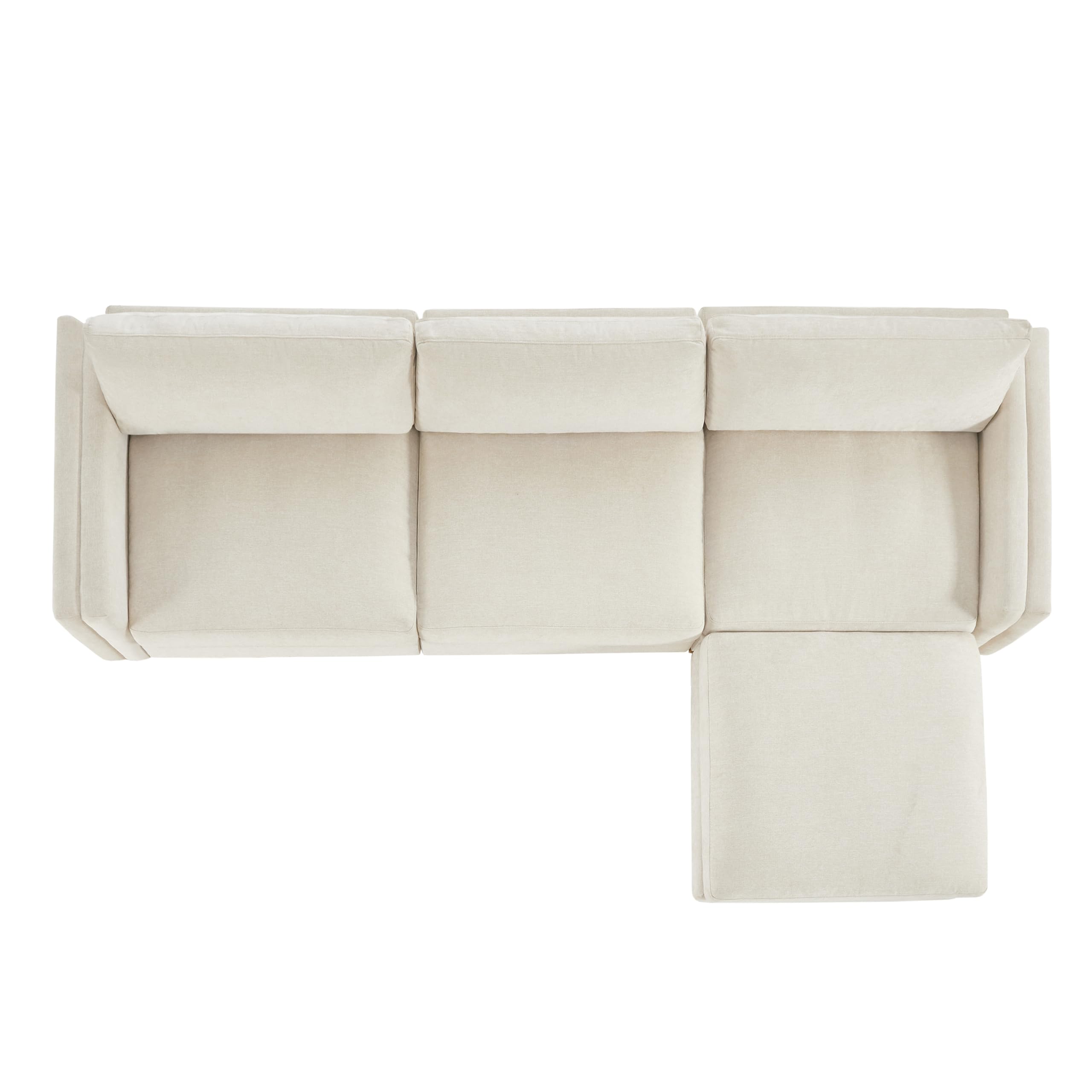 Large Luxury L Shape Convertible Sectional Modular Sofa
