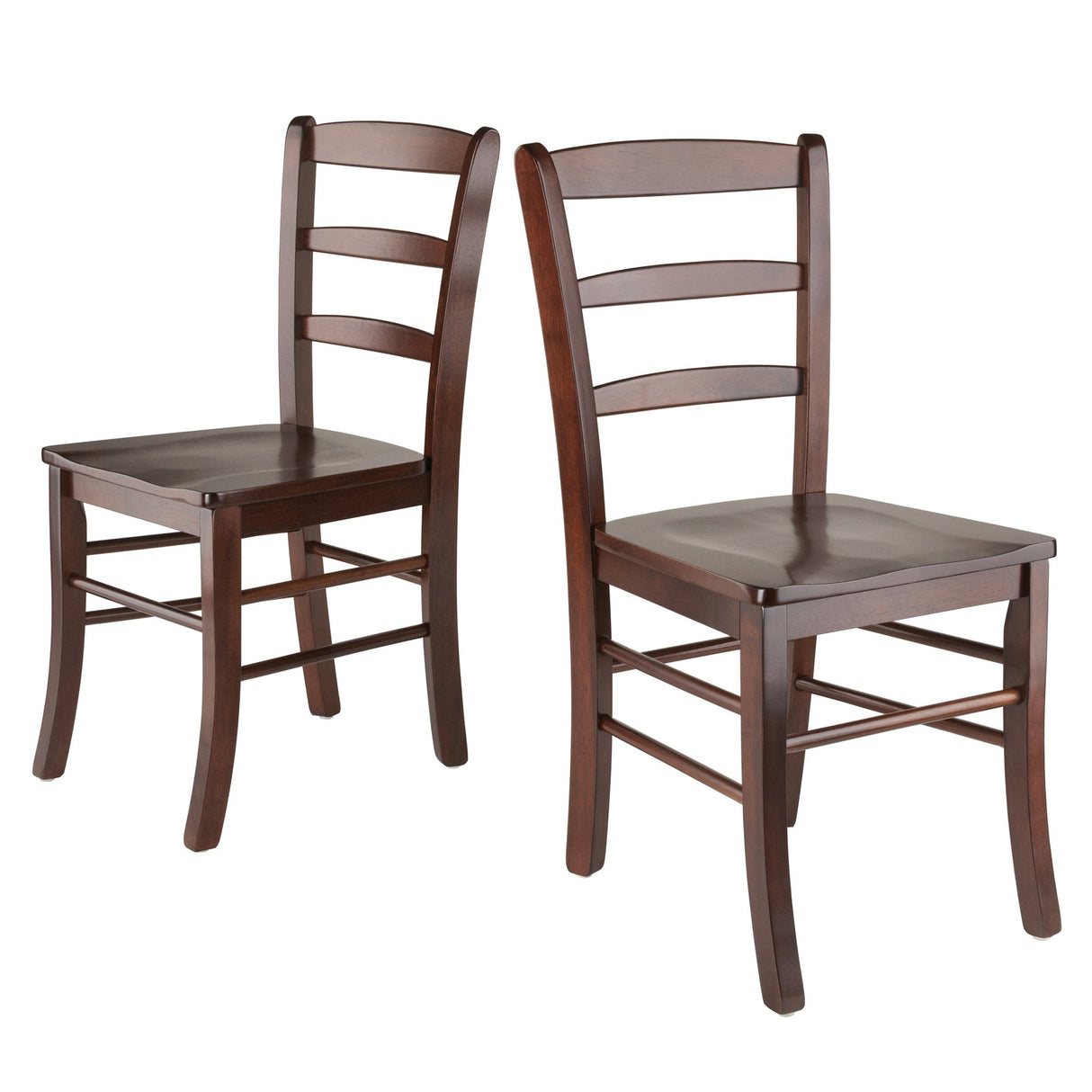 Inglewood 5-PC Set Table w/ 4 Ladderback Chairs Dining, Walnut