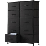 Dresser for Bedroom, Storage Drawers, Fabric Storage Tower with 10 Drawers