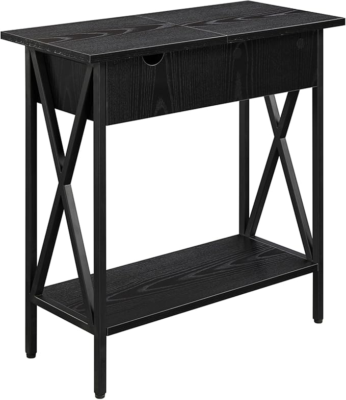 Tucson End Charging Station and Shelf, Flip Top Table,