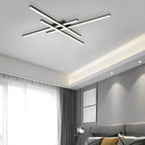 Modern LED Ceiling Light Fixture - 4 Lights Black