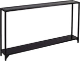 Bergen 56 inches Long Narrow Metal Console Table, Open Concept Living Space