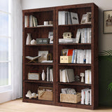 Bookshelf - Tall Bookcase with 5 Storage Shelves, Freestanding Display Book Shelf for Living Room, Bedroom, Home Office Library, Child Room,Cherry