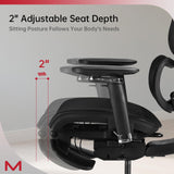 Ergonomic Office Chair with Footrest and Dynamic Lumbar Support