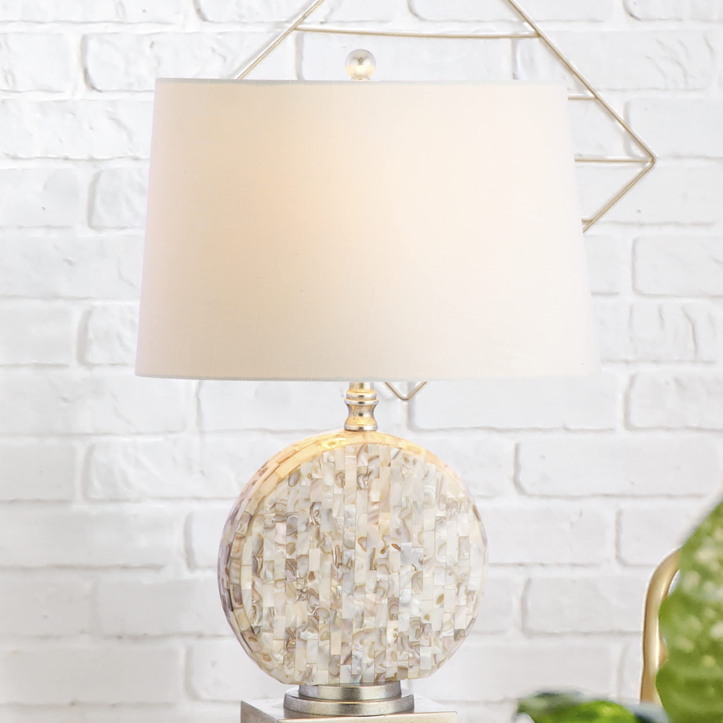 JYL1050A Dennis 24" Seashell LED Table Lamp Coastal Traditional Bedside