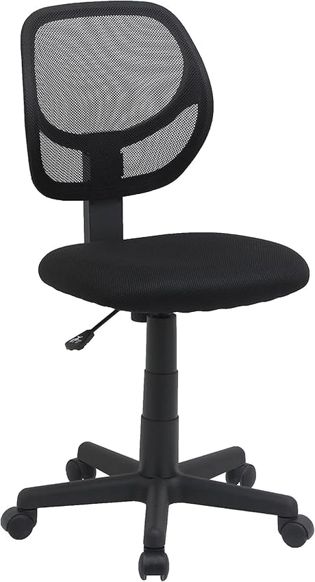 Office Computer Task Desk Chair, Low-Back, Pneumatic Seat, Breathable Mesh