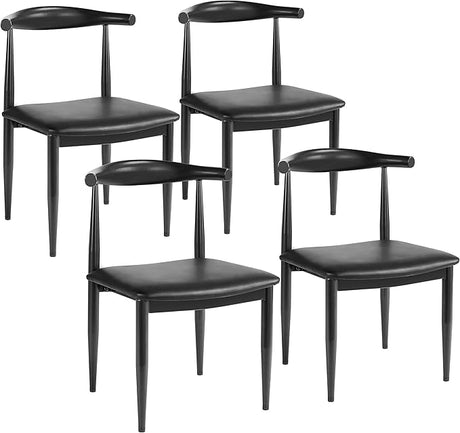 Dining Chairs, Mid Century Dining Chairs Armless with Backrest Modern Kitchen Chairs