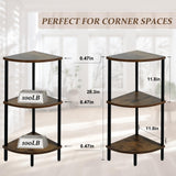 Rustic Industrial Corner Shelf