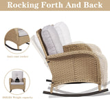 Chairs Set of 2, Wicker Rocker Rocking Chairs for Porch