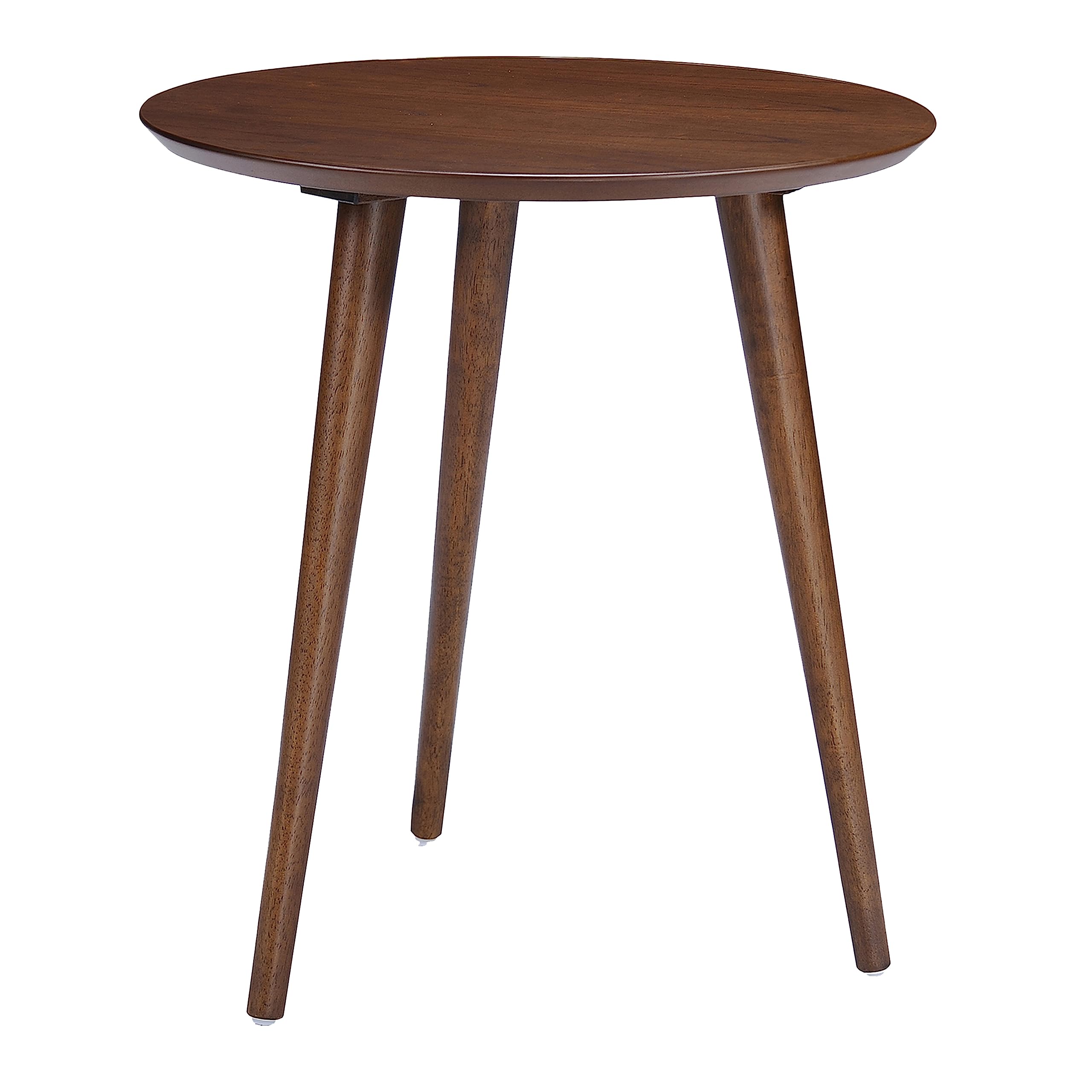 Finished Wood End Table Faux Wood Overlay (Natural Walnut)