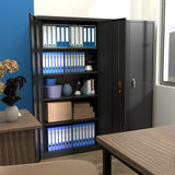 Metal Storage Cabinet, Garage Storage Cabinet with Locking and 4 Adjustable Shelves