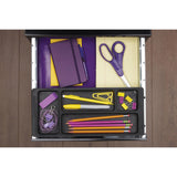 Lorell 17427 3-Drawer Mobile File Cabinet, 18", 21.80" L x 18.00" W x 33.10" H, Black