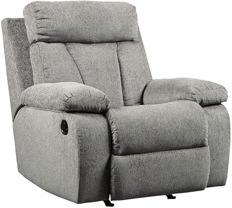 Mitchiner Contemporary Manual Rocker Recliner, Gray