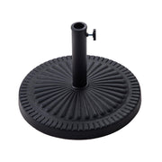 40 lb Heavy Duty Round Base Stand for Patio Outdoor Market Table Umbrella, Black