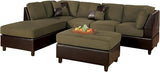 BOBKONA PDEX-F7615 Sectional w/Ottoman