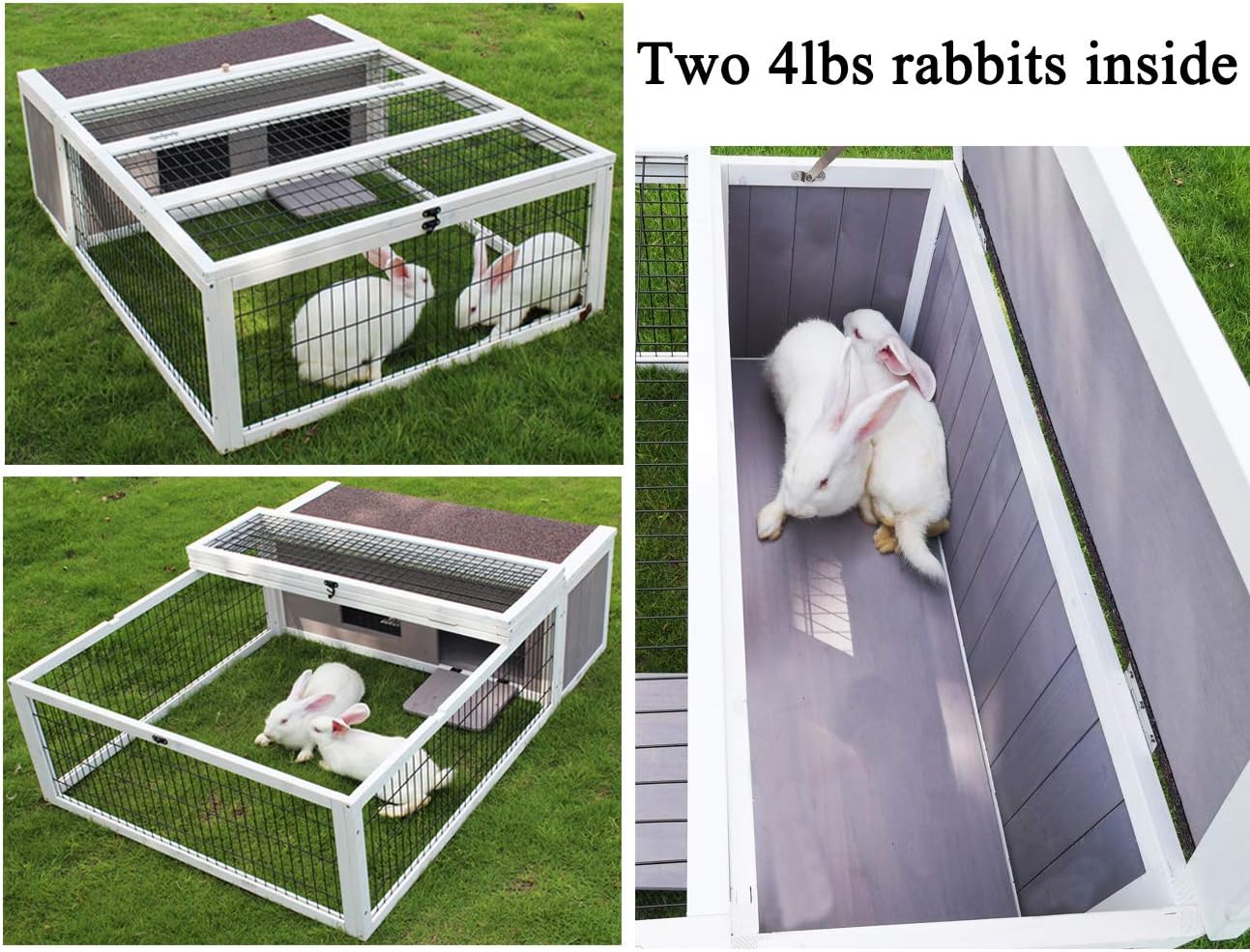 Tortoise House Habitat Wooden Small Animal Hutch Enclosure Indoor/Outdoor