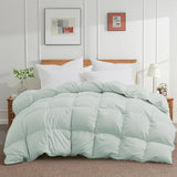 King Size Down Comforter - All Season Ultra Soft Goose Down & Feather Fiber Fill