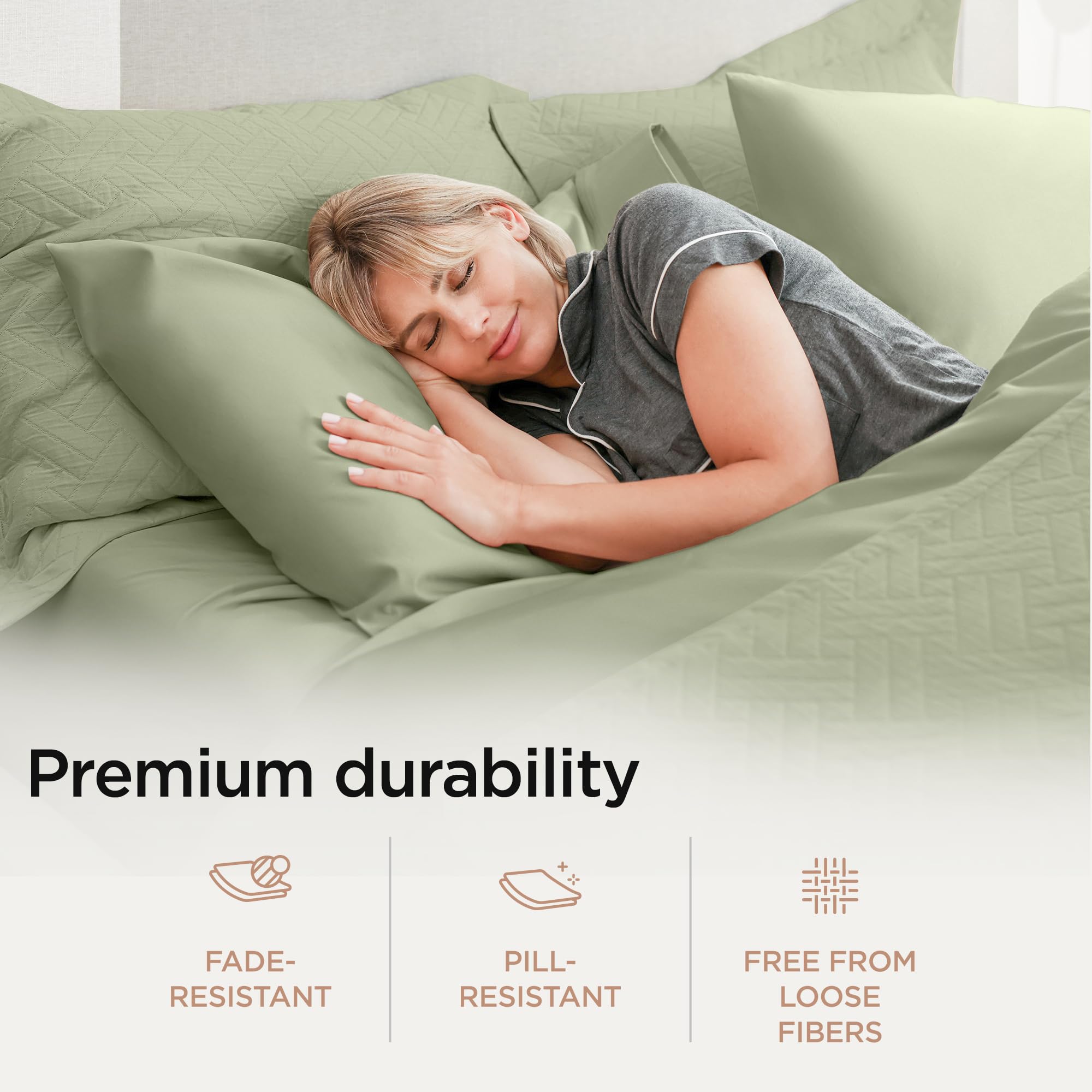 Luxury Supima Cotton Sheets, 1200 Thread Count Soft 100% Cotton Sheets